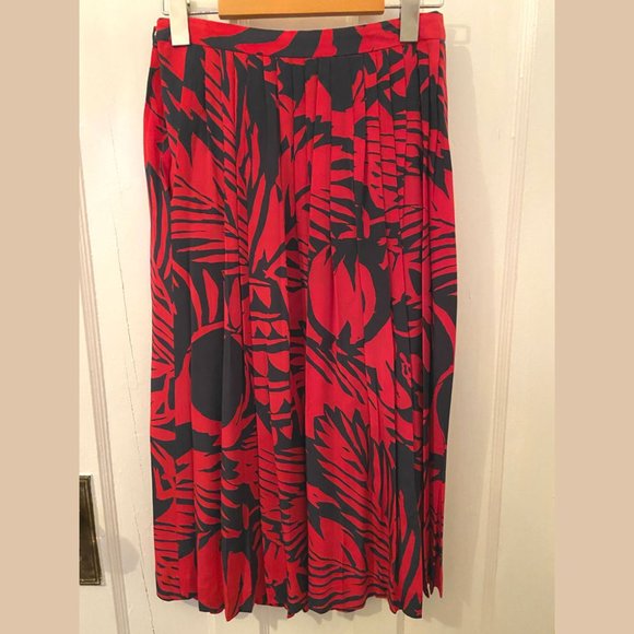 DIOR Silk Pleated Midi Skirt - Size 4 - Picture 4 of 5